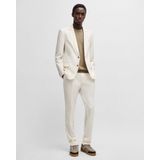 HUGO T-shirt - Viscosemix - Recht Model - Ronde Hals - Labelstitching