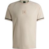 Boss - Rib Ac 10270236 01 - T-shirt - Zwart - 95% Katoen 5% Elastaan