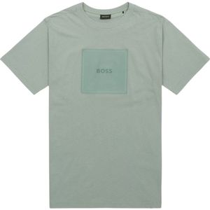 BOSS - 50538096 - T-shirt - Groen - Katoen - Korte Mouwen