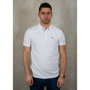 BOSS - Polo Paule Rib - Wit - Casual - Katoen - Korte Mouwen - Duurzaam