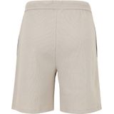 Korte regular fit broek met structuurmotief