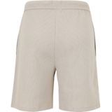 Korte regular fit broek met structuurmotief