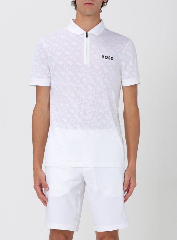 BOSS - 50538106 - Poloshirt - Wit - Korte Mouwen - Slim Fit