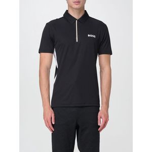 BOSS - 50538123 Paddy Slim Fit Sportpolo - Zwart - Polyester - Korte Mouwen