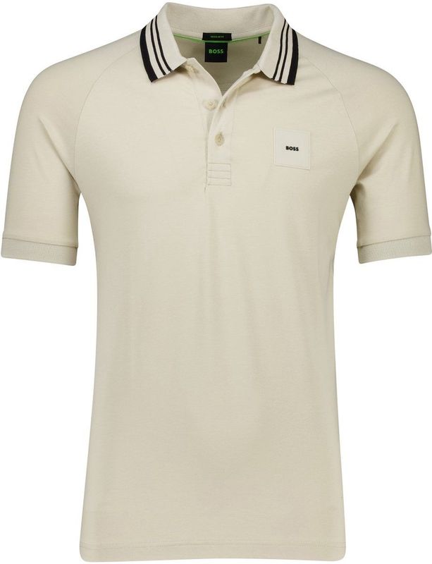 BOSS - Polo - Beige - Katoen - Casual - Korte Mouwen