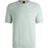 BOSS Knitted T-shirt Kanache Hellblau - Größe XXL