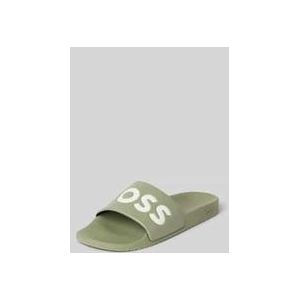 Hugo Boss - Aryeh - Badslippers - Zwart - Hoogwaardige Materialen