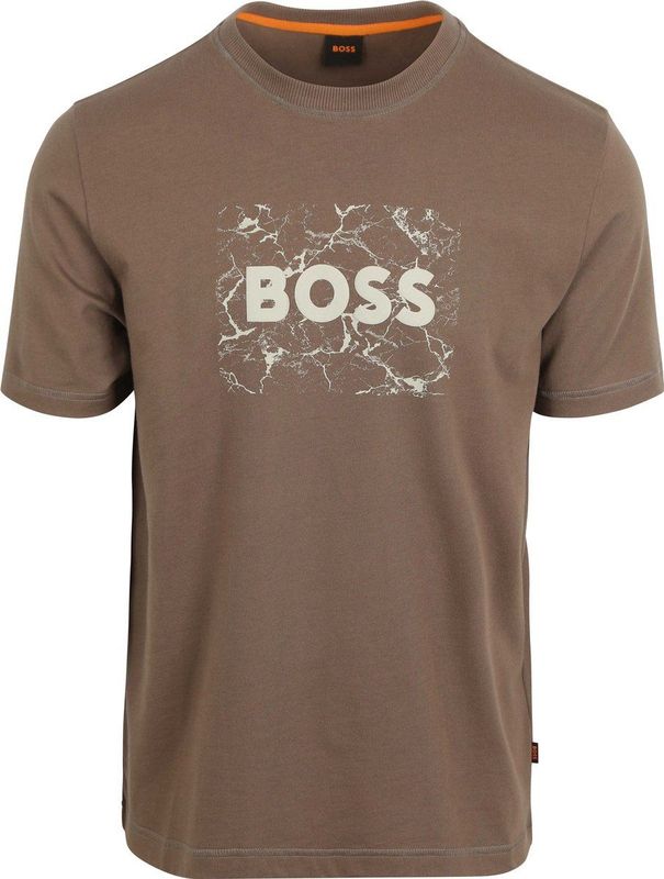 BOSS T-shirt Logo Braun - Größe XL