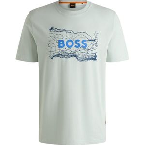 Boss - Te_logospace 10262477 01 - T-shirt - Groen