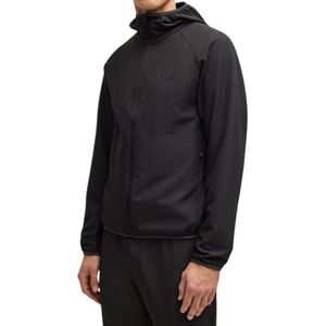 BOSS - Slim-Fit Jas - Zwart - Stretchmateriaal - Gerecycled Polyester