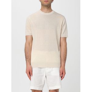 Boss - Jiovanni - T-shirt - Beige - 56% Linnen 44% Viscose