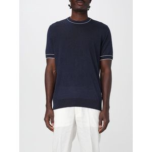 BOSS - Sweatshirt - Linnenmix - Regular Fit - Constrastranden