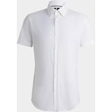 BOSS - P-HANK - Hemd - Wit - 92% Polyamide 8% Elastaan