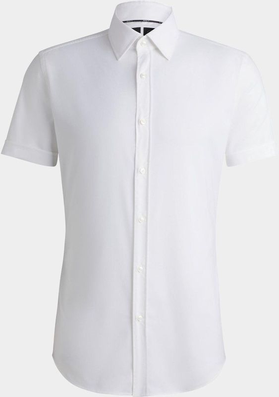 BOSS - P-HANK - Hemd - Wit - 92% Polyamide 8% Elastaan