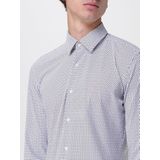 Hugo Boss - Hank Kent - Overhemd - Blauw - Katoen - Lange Mouwen