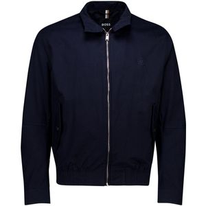 BOSS - Coiner2 - Jas - Zwart - Regular-fit, Geborstelde Stretch-Katoenmix