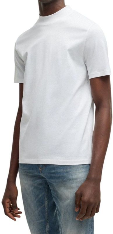 HUGO T-Shirt Dimersom mit Stehkragen (1-tlg)