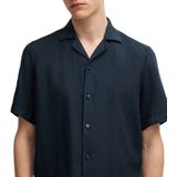 Overhemden - Dark Blue - Linnen - Regular Fit