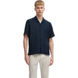 Overhemden - Dark Blue - Linnen - Regular Fit