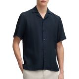 Overhemden - Dark Blue - Linnen - Regular Fit