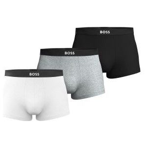 BOSS - 50544263 Boxershorts - Wit - Grijs - Zwart - Katoen