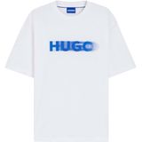 T-shirt voor alle genders met vervaagde logoprint