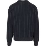 BOSS - Gebreide Trui - Katoen - Geribde en Rijstkorrelstructuur