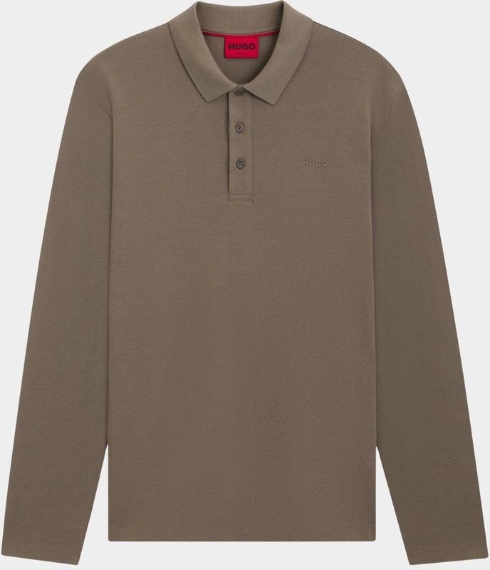 HUGO Red - Donoslong 10266059 - Polo Korte Mouw - Grijs