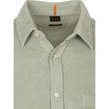 BOSS - Relegant - Overhemd - Groen - Corduroy