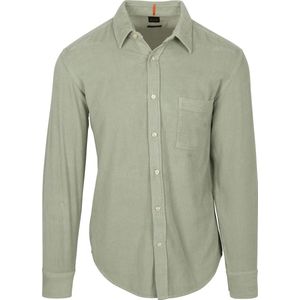 BOSS - Relegant - Overhemd - Groen - Corduroy