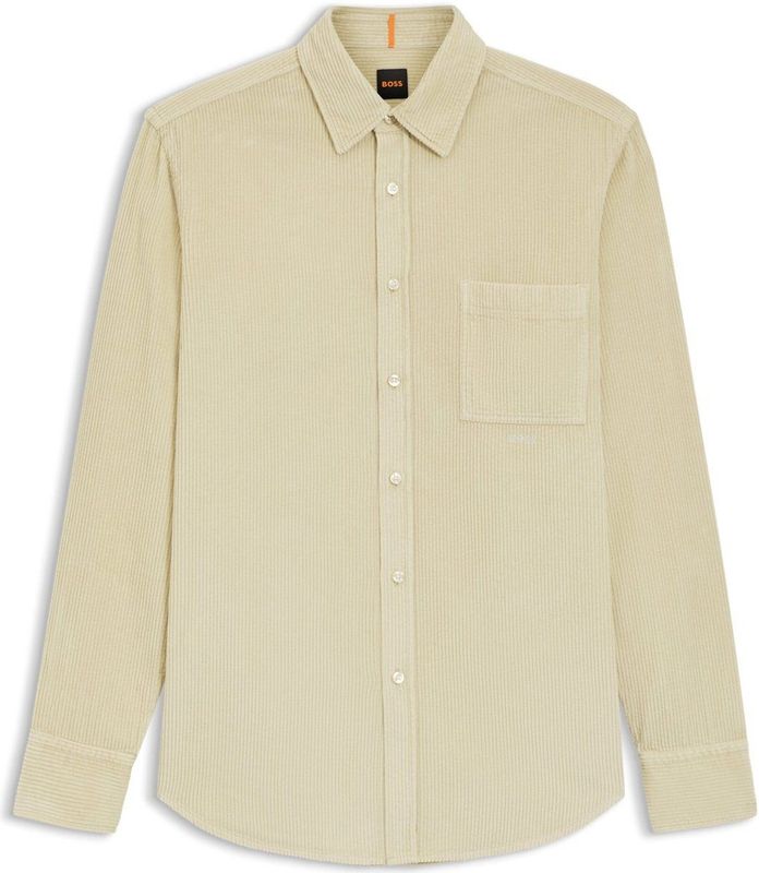 Boss - Relegant 6 - Overhemd - Katoenen Ribfluweel - Lange Mouwen