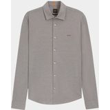 BOSS Orange - Casual Hemd - Groen - 100% Katoen