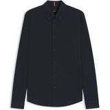 Boss - Myjersey Overhemd - Blauw - Katoen