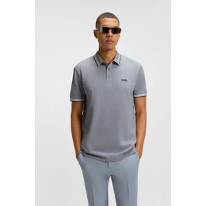 Hugo Boss - Paddy Polo - Poloshirt - Blauw - Piqué-Jacquard