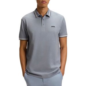 BOSS - Paddy - Poloshirt - Korte Mouwen - Blauw - Katoen