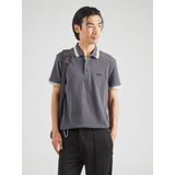 BOSS Green Polo - Korte Mouw - Grijs - Katoen
