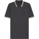 BOSS Green Polo - Korte Mouw - Grijs - Katoen