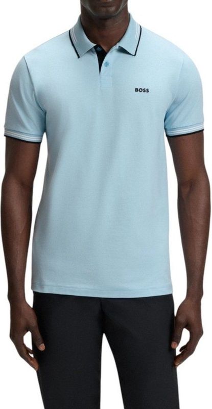 Poloshirt - Light/Pastel Blue - Met Polokraag - 2-Knoopsmodel
