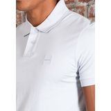 BOSS Orange - Poloshirt - Effen - Katoenmix - Slim Fit - Logodetail