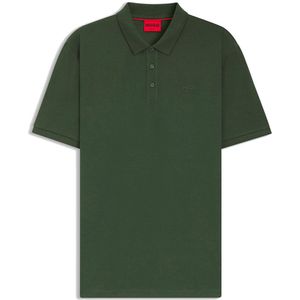 HUGO - Donos222 - T-shirt - Donkergroen - Katoen - Kwartmouw