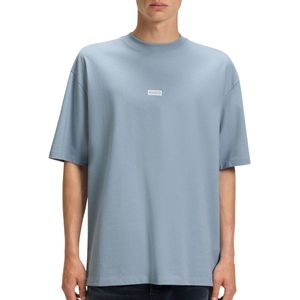 Hugo - Nalono 10250555 - T-shirt - Blauw - Korte Mouwen