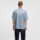 Hugo - Nalono 10250555 - T-shirt - Blauw - Korte Mouwen