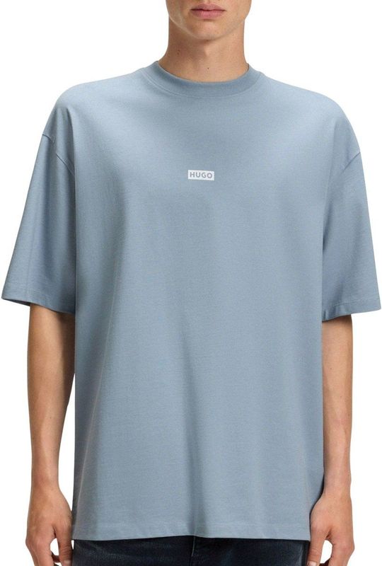 Hugo - Nalono 10250555 - T-shirt - Blauw - Korte Mouwen