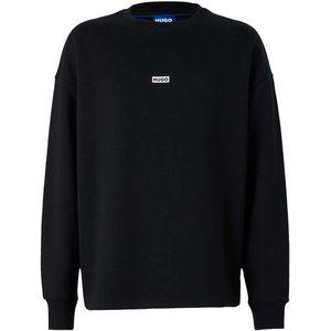 Sweater - Zwart - Katoen - Comfortabele Pasvorm - Lange Mouwen