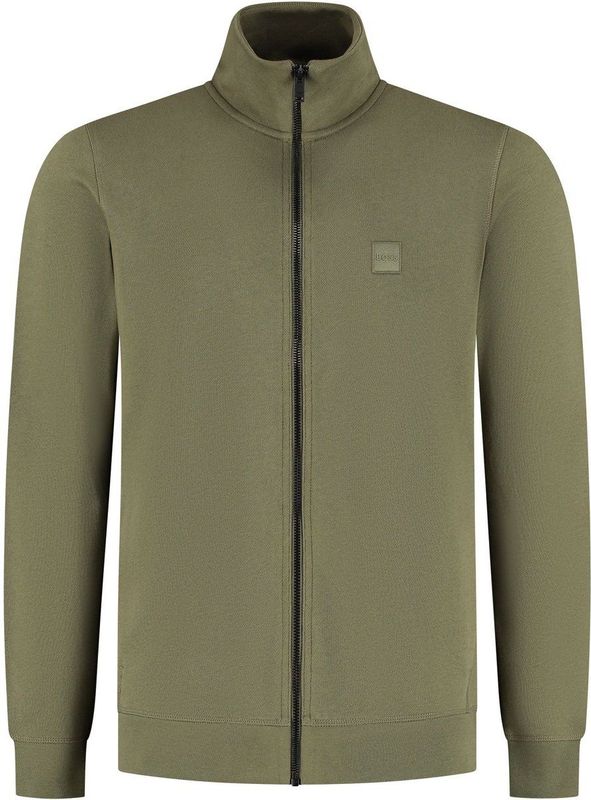 BOSS - Zestart 10234591 - Sweatshirt - Grijs - Katoen, Halve Rits