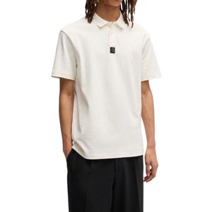 HUGO Red - Deabono_D - Polo Korte Mouw - Beige