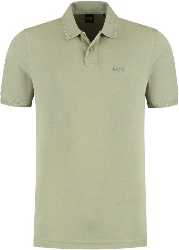 Boss - Pe_Interlock Polo - T-shirt - Groen - Katoen