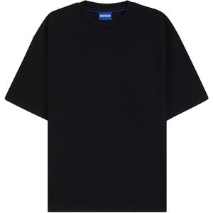 Hugo - Nuwaffle T-shirt - Zwart - Heren - Katoen