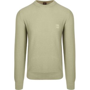 BOSS Orange - Pullover - Groen - Anion - 100% Katoen
