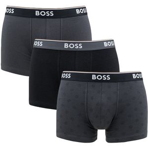 BOSS - 50531701 - Boxershorts - Grijs en Zwart - Pack van 3 - Katoen